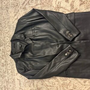 Blank NYC Black Leather Blazer
